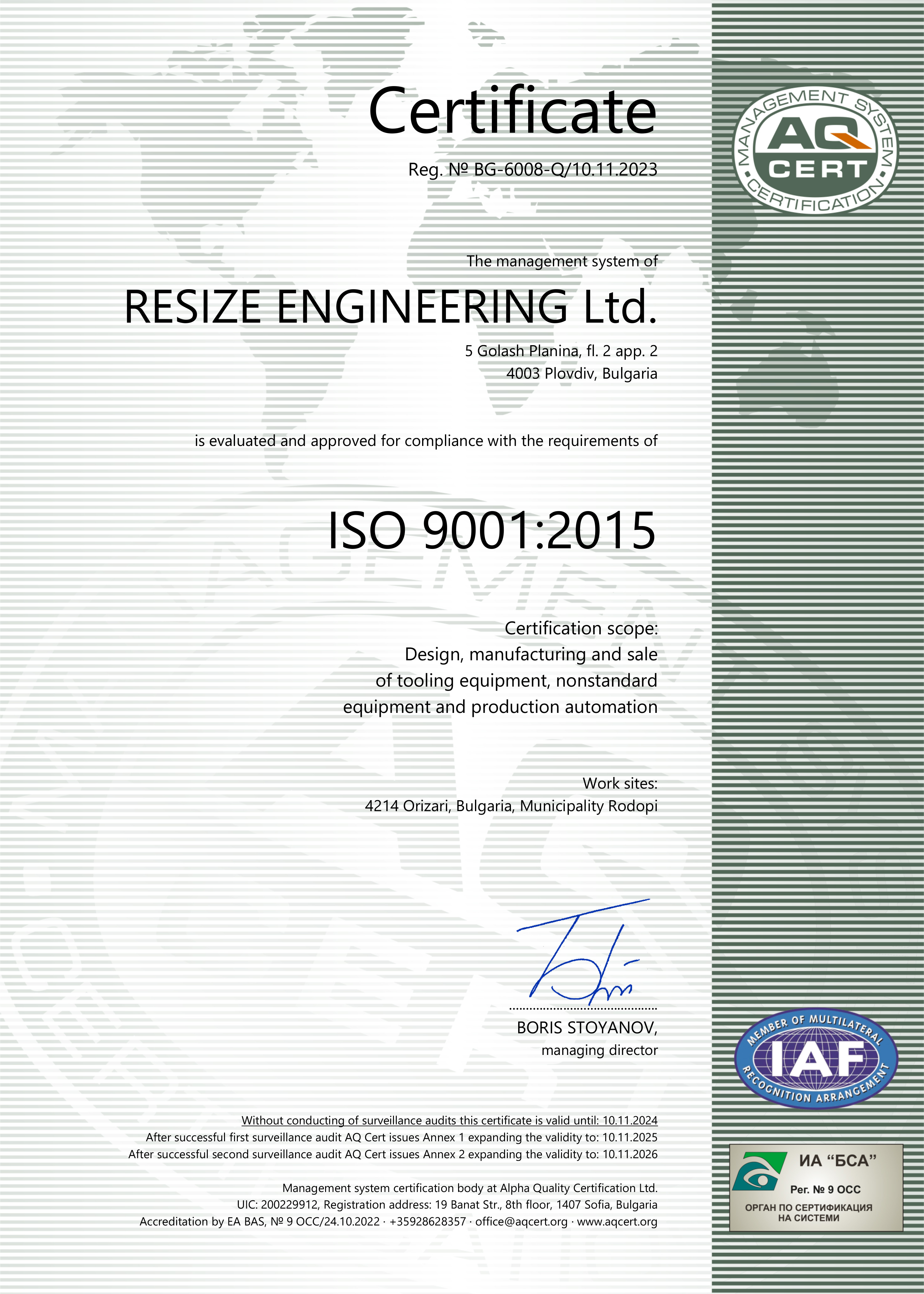 ISO 9001:2015